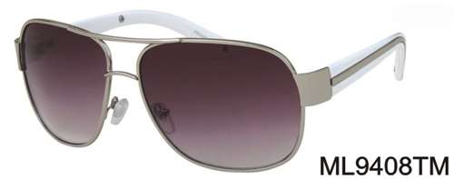 ML9408TM - Wholesale Fashion Navigator Style Sunglasses in Silver