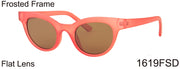1619FSD -Wholesale Retro Round Cat Eye Frosted Women's Sunglasses in Pink