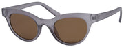 1619FSD -Wholesale Retro Round Cat Eye Frosted Women's Sunglasses in Grey