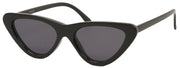 1623FSD - Wholesale Slim Cat Eye Retro Women's Sunglasses in Black