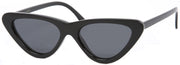 1623HPL - Wholesale Women's Cat Eye Style Style Polarized Sunglasses in Black