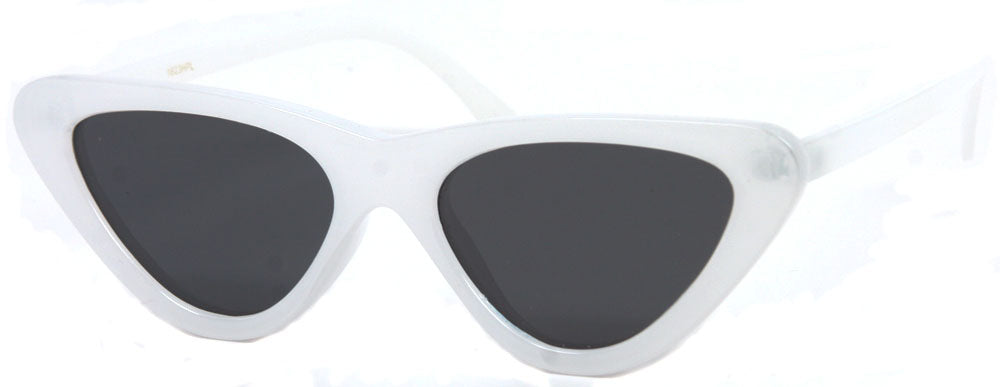1623HPL - Wholesale Women's Cat Eye Style Style Polarized Sunglasses in White