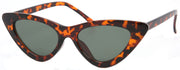 1635FSM - Wholesale Slim & Thin Cat Eye Sunglasses in Tortoise