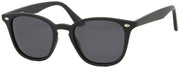 1639PL - Wholesale Unisex Square Style Polarized Sunglasses in Black