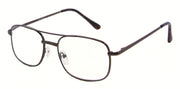 DST9982R - Wholesale Men's Rectangular Navigator Style Reading Glasses in Gunmetal