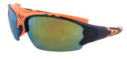 DB8657RPL - Wholesale Katalyst Double Injection Sport Sunglasses in Orange/black