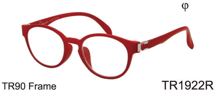 TR1922R - Wholesale women's Fashion Reading Glasses with TR-90 Temples in Red