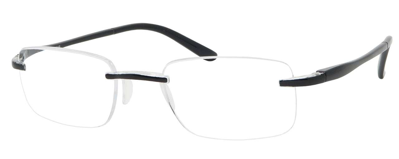 1901R -  Wholesale Unisex Rectangular Rimless Reading Glasses