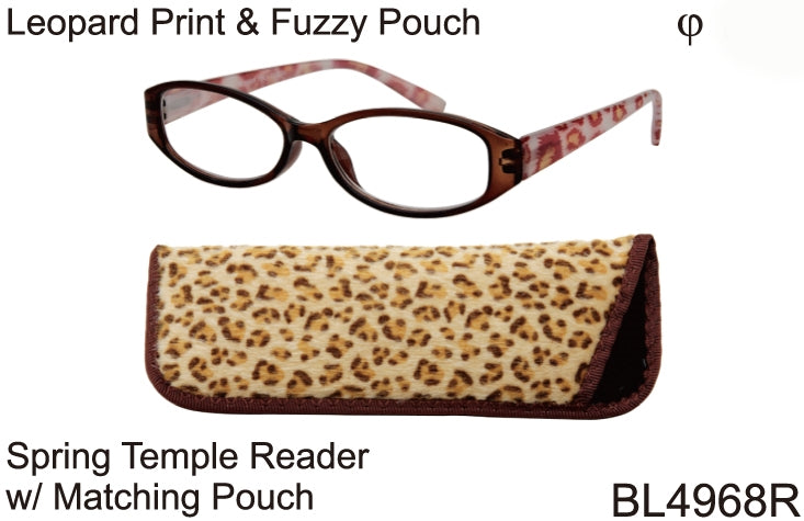 BL4968R -  Wholesale Women's Reading Glasses with Matching Pouch in Yellow