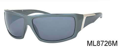 ML8726M - Wholesale Sport Sunglasses with Metal Piece