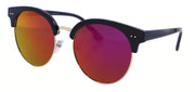 ML2883FRT - Wholesale Fashion Round Browline Sunglasses in Black