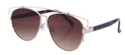 2191FTM - Wholesale Fashion Flat Top Sunglasses in Gold