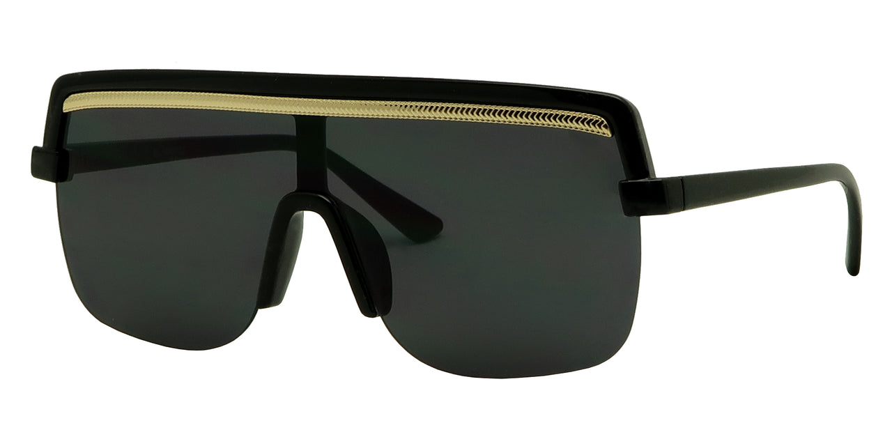 ML1647FSD - Wholesale Unisex One Piece Shield Lens Fashion Sunglasses