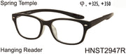 HNST2947R - Wholesale Unisex Reading Glasses with Extended Neck Hanging Temples in Black