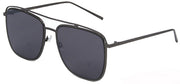 3149FSD -Wholesale Navigator style flat lens sunglasses in gun metal