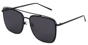 3149FSD -Wholesale Navigator style flat lens sunglasses in Black