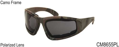 CM8655PL - Wholesale Camo Eva Cushions Polarized Sunglasses