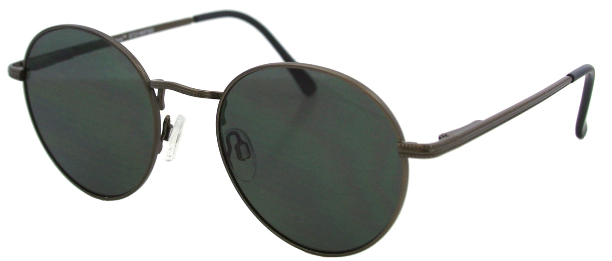 ST2199FSD - Wholesale Metal Round Sunglasses in Black