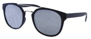 ML2887FSM - Wholesale Fashion Metal Bar Sunglasses with Flat Lens in Black
