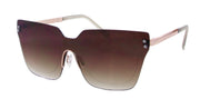 3127RVTM - Wholesale One Piece Lens Sunglasses in Rose Gold