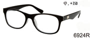6924R - Wholesale Classic Style Unisex Reading Glasses in Black