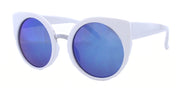 2897RVTM - Whoelsale Women's Round Cat Eye Sunglasses in White