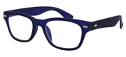 ST1914R - Wholesale Unisex Rubberized Rectangular Reading Glasses in Purple
