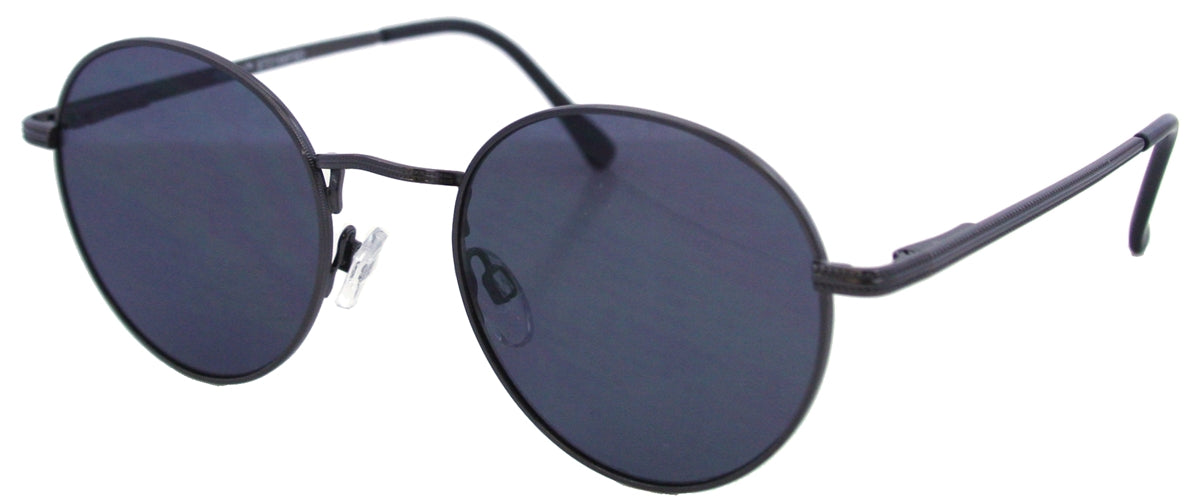 ST2199FSD - Wholesale Metal Round Sunglasses in Black