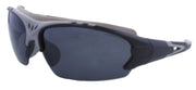 DB8657RPL - Wholesale Katalyst Double Injection Sport Sunglasses in Black/grey