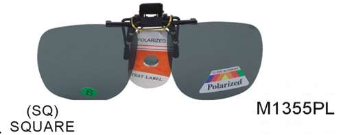 M1355PL - Wholesale Clip On/Square Sunglasses -Polarized