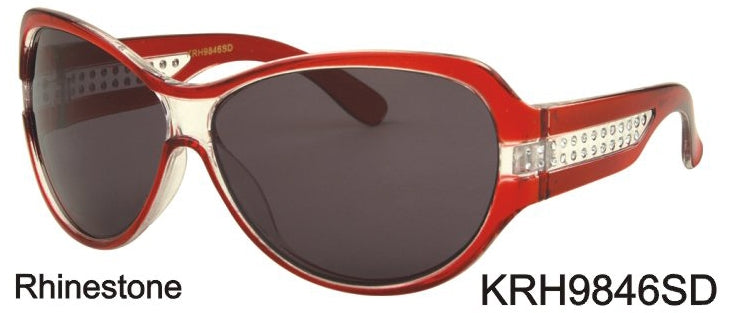 KRH9846SD - Wholesale Kids Plastic Sunglasses with Rhinestones