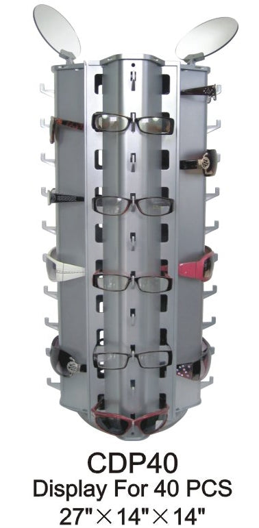 CDP40 - Wholesale Sturdy Tabletop Rotating Eyeglass Display for 40 Pairs