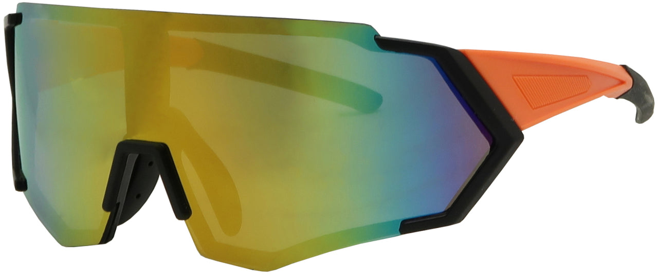 7753RV - Wholesale Sporty Shield Sunglasses with RV lens