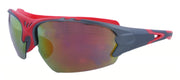 DB8657RPL - Wholesale Katalyst Double Injection Sport Sunglasses in Red