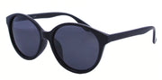 1602PL - Wholesale Round Cat Eye Style Fashion Polarized Sunglasses in Black