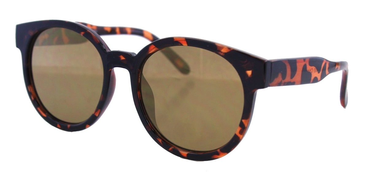 2891FRV - Wholesale Fashion Marble Frame Sunglasses with Flat Lens in Tortoise