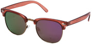 8387RPL - Wholesale Classic Style Polarized Colored Mirror Sunglasses in Rose Pink