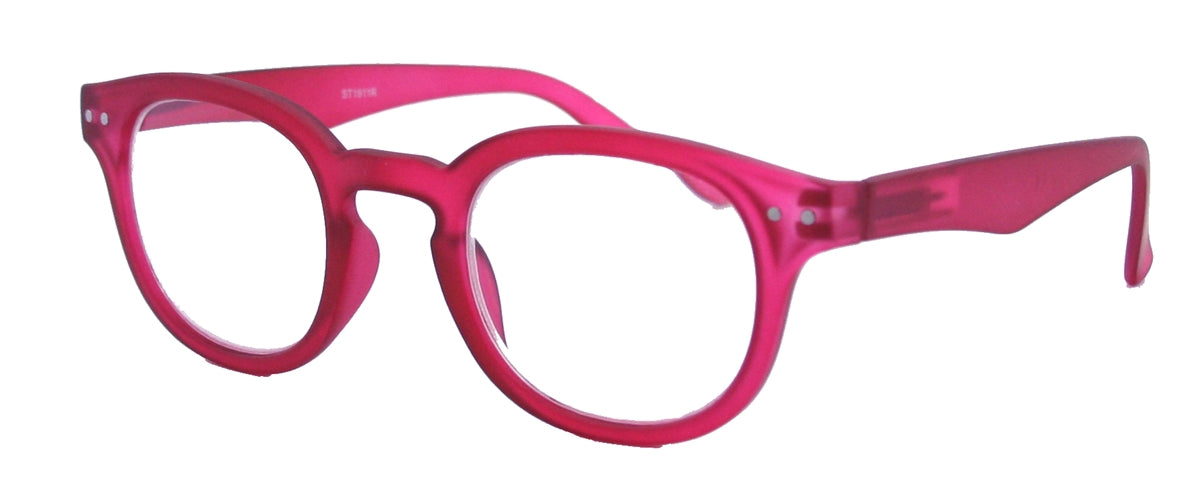 ST1911R - Wholesale Unisex Key Hole Style Reading Glasses in Red