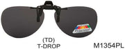 M1354PL - Wholesale Clip On/Tear Drop Sunglasses -Polarized