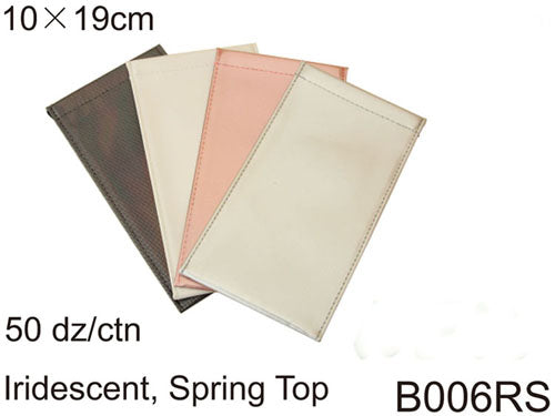 B006RS - Wholesale Fashion Iridescent Spring Top Pouch Eyewear Pouch