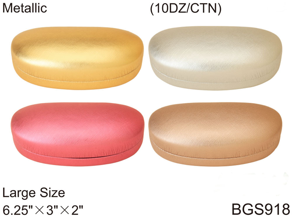 BGS918 - Wholesale Metallic Finish Large Sunglass Case