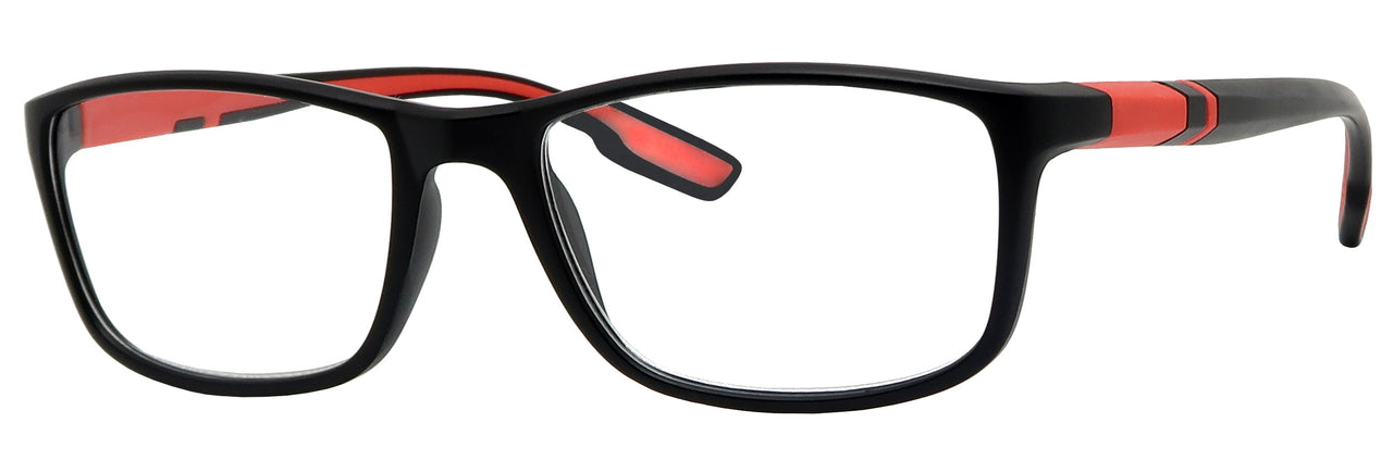 DB6962R -  Wholesale Men's Double Injection Sport Style Style Reading Glasses in Red