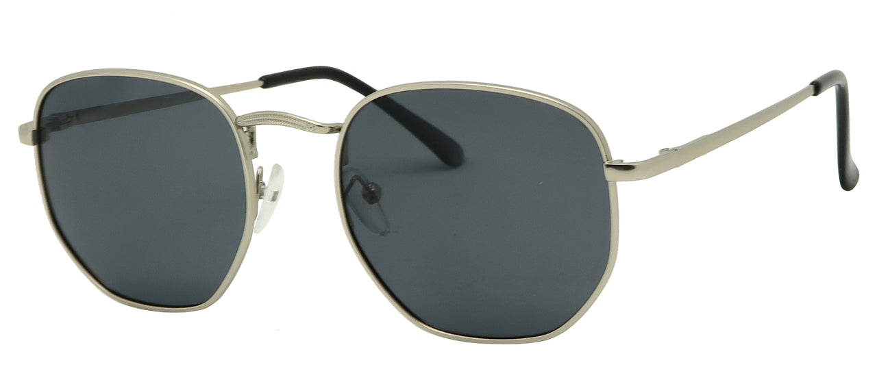 DST8319PL - Wholesale Angular Round Style Unisex Polarized Sunglasses