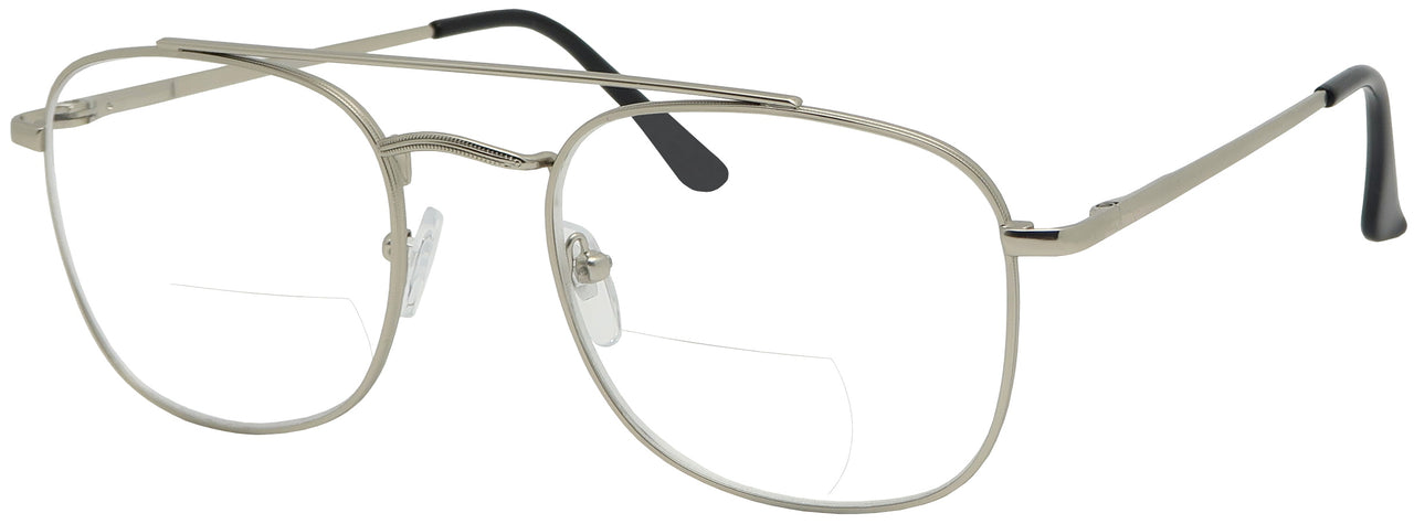 DST8937BF - Wholesale Navigator Style Metal Frame Bifocal Reading Glasses