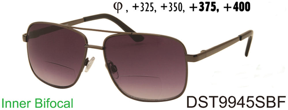 DST9945SBF - Wholesale Men's Navigator Style BiFocal Reading Glasses