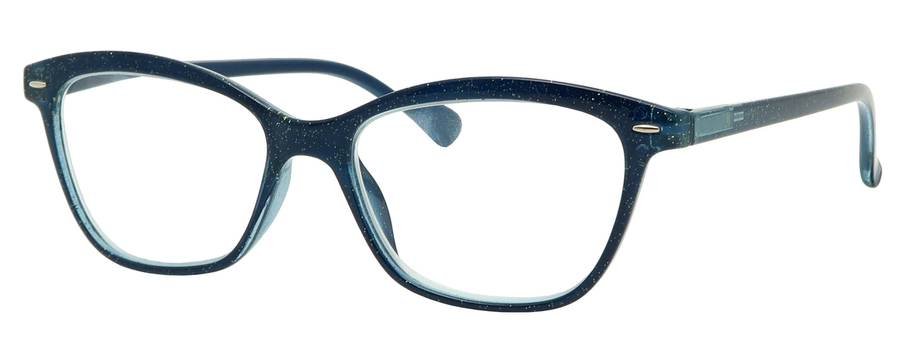 GL1518R -  Wholesale Women's Glitter Reading Glasses with Spring Temples