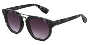MB1616FSD - Wholesale Women's Marble Framed Flat Lens Sunglasses in Black