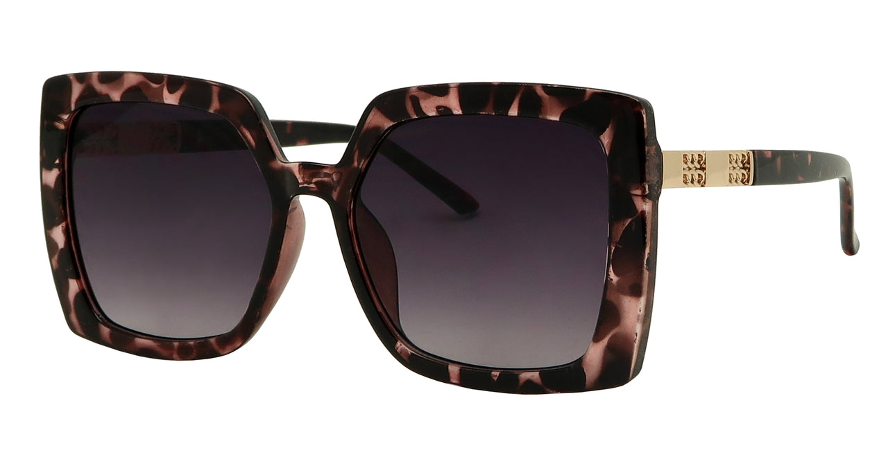 ML1646SD - Wholesale Women's Butterfly Frame w/Metal Temple Fashion Sunglasses