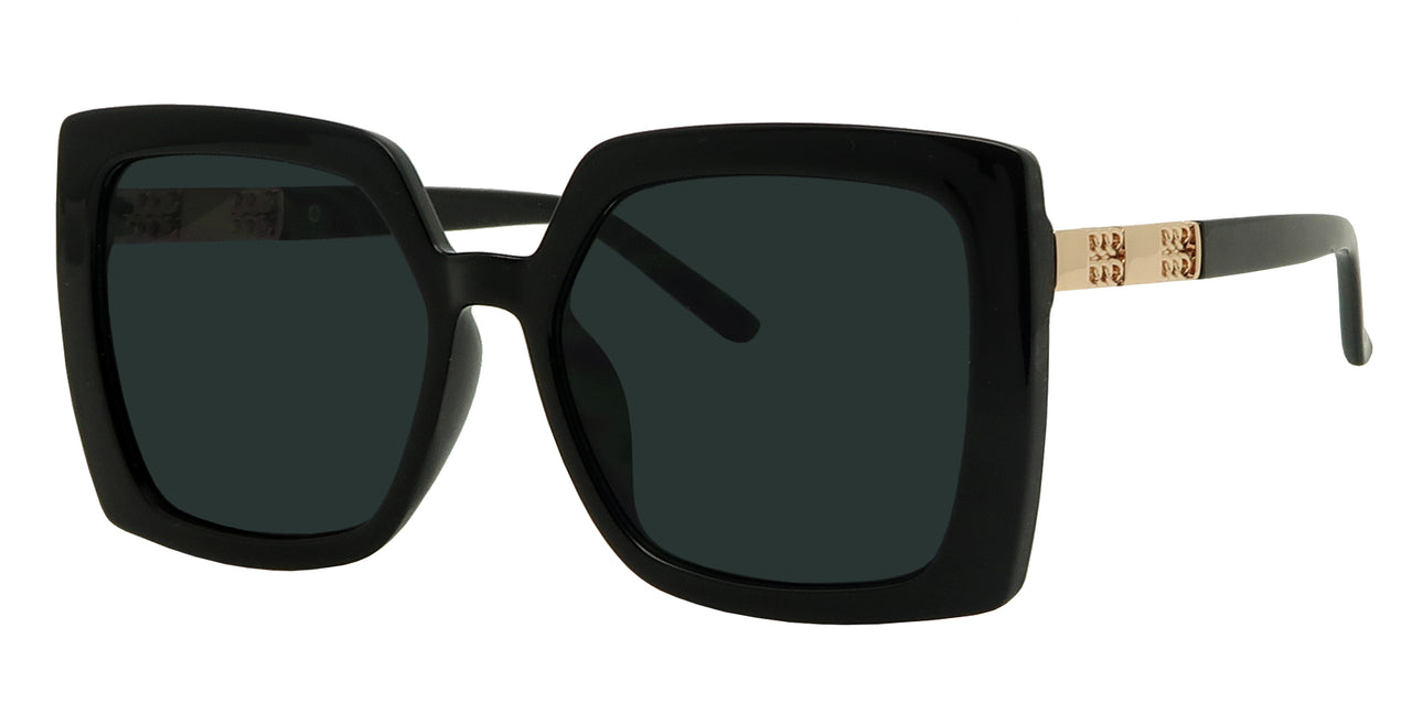 ML1646SD - Wholesale Women's Butterfly Frame w/Metal Temple Fashion Sunglasses