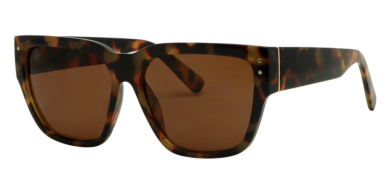 ML1668SD - Wholesale Women's Wide Brow Fashion Sunglasses w/studs